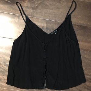 Forever 21 Black Button Down Top